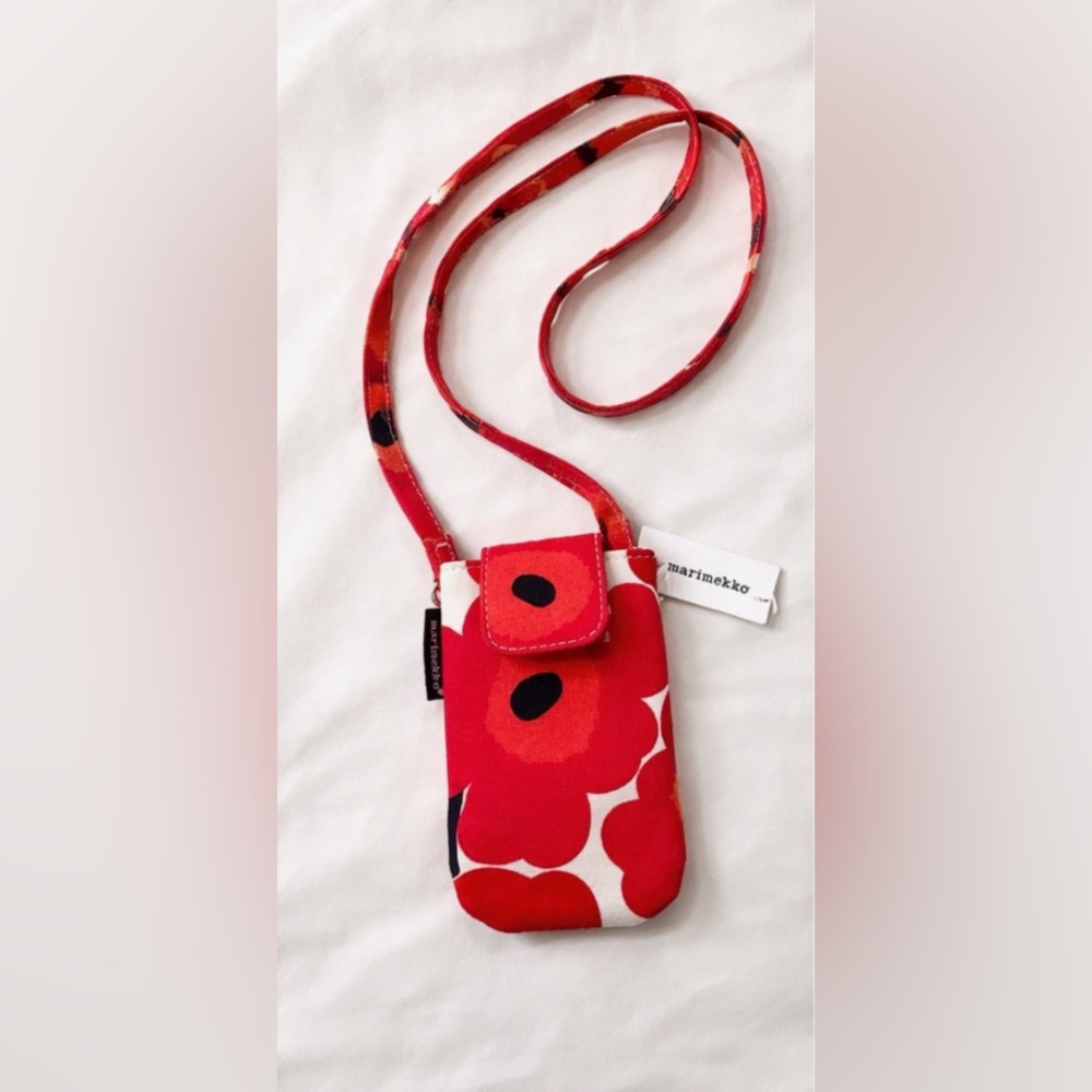 Marimekko Unikko Poppy Mini Crossbody Flip Phone Bag – Rare Y2K Vintage 2003